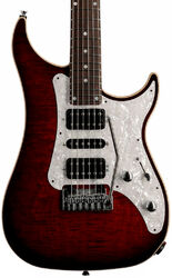 Guitarra electrica metalica Vigier Excalibur Speciaal HSH (RW) - Mysterious red