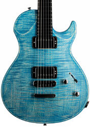 Guitarra eléctrica de corte único. Vigier                         G.V. Wood - Stonewash blue matt