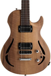 Guitarra eléctrica semi caja Vigier                         G.V. Wood Hollow Royal Walnut #0631 - Natural