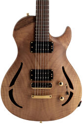 Guitarra eléctrica semi caja Vigier                         G.V. Wood Hollow Royal Walnut #0632 - Natural
