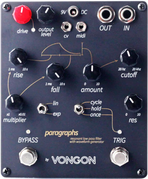 Vongon Paragraphs Resonant Lowpass Filter - Pedal wah / filtro - Main picture
