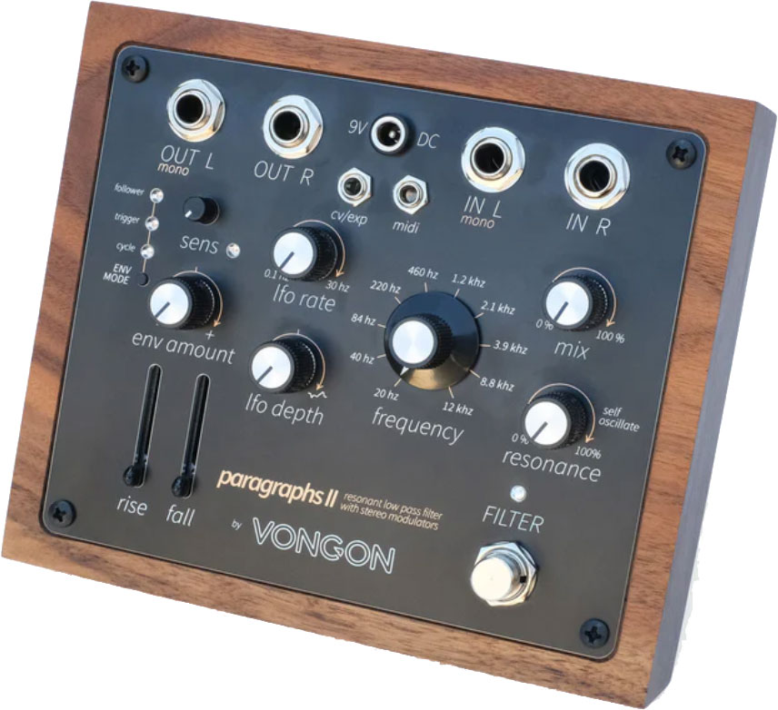 Vongon Paragraphs Ii Stereo Low Pass Filter - Pedal wah / filtro - Variation 1