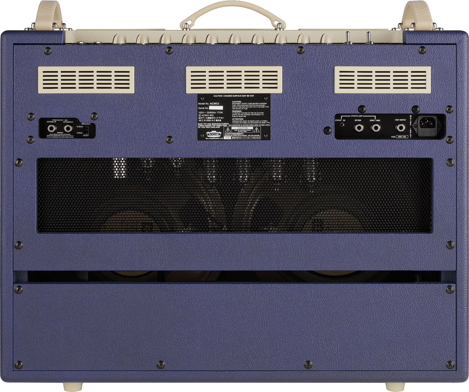 Vox Ac30c2 Ttbc All Tube Ltd 1x12 30w Two-tone Blue & Cream - Combo amplificador para guitarra eléctrica - Variation 2