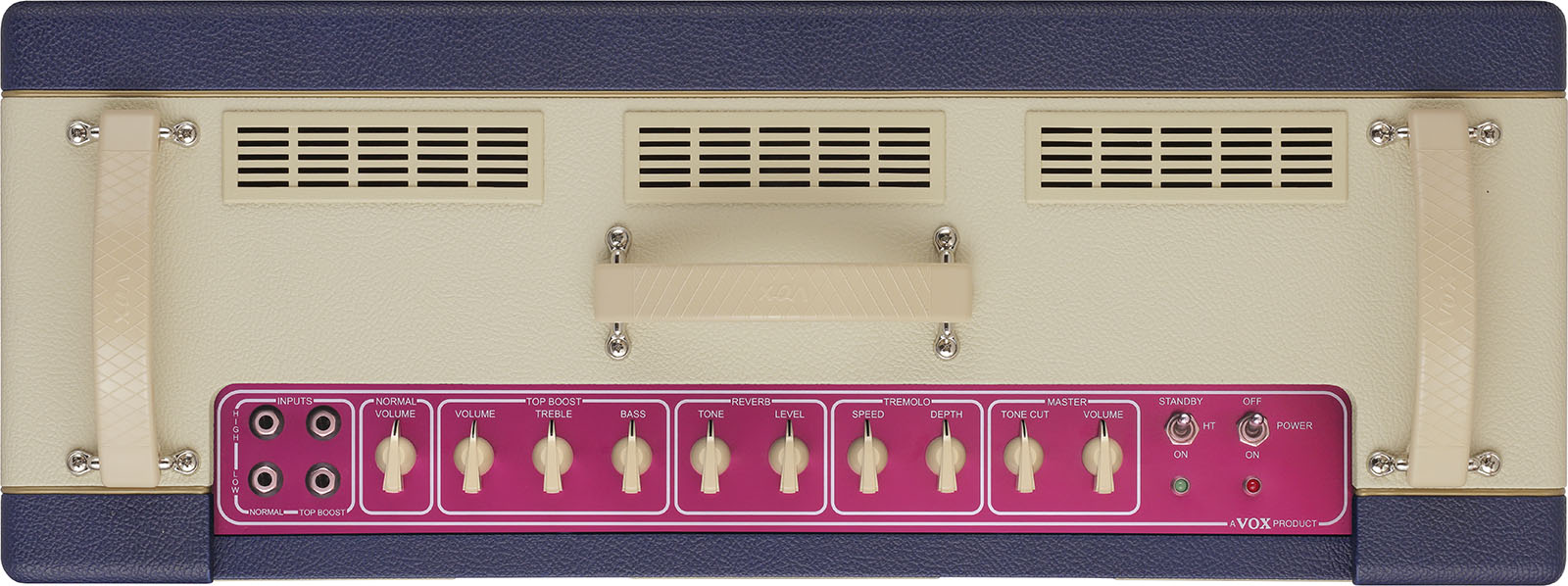 Vox Ac30c2 Ttbc All Tube Ltd 1x12 30w Two-tone Blue & Cream - Combo amplificador para guitarra eléctrica - Variation 3