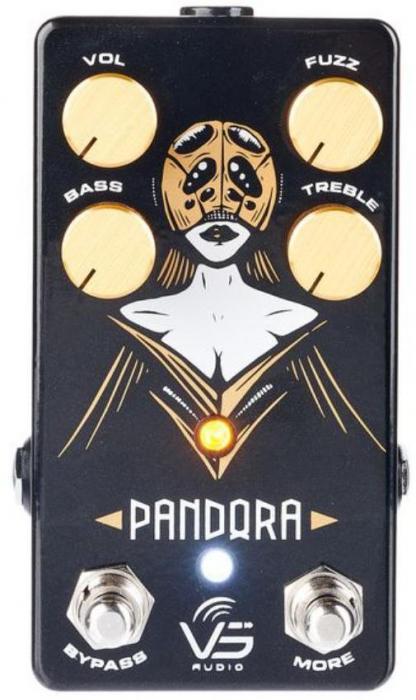Pedal overdrive / distorsión / fuzz Vs audio Pandora Fuzz