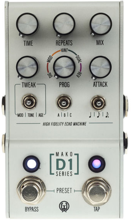 Walrus D1 High Fidelity Stereo Delay Mako - Pedal de reverb / delay / eco - Main picture