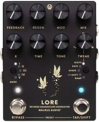 Pedal de reverb / delay / eco Walrus audio Lore MKII Black