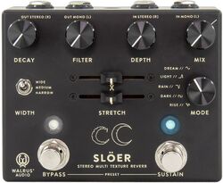 Pedal de reverb / delay / eco Walrus Slöer Stereo Reverb Black