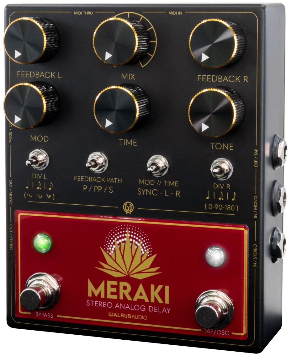 Walrus Audio Meraki Stereo Analog Dual Delay - Pedal de reverb / delay / eco - Variation 1