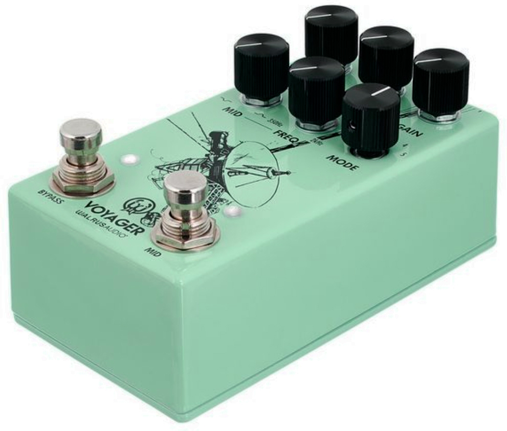 Walrus Audio Voyager Preamp/overdrive Mkii Seafoam - Pedal overdrive / distorsión / fuzz - Variation 3