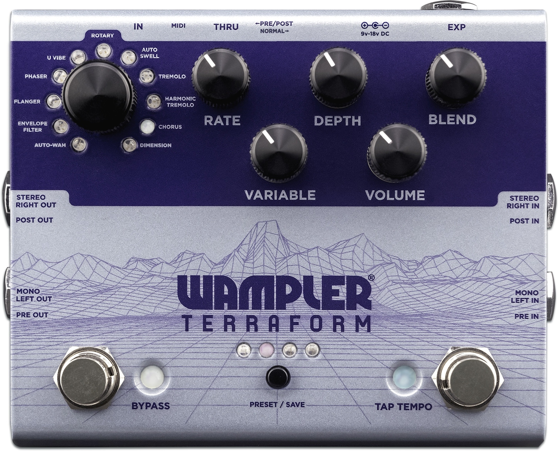 Wampler Terraform Modulator - Pedal de chorus / flanger / phaser / modulación / trémolo - Main picture