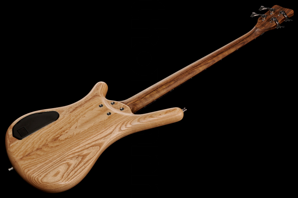 Warwick Corvette $$ 4c Teambuilt Pro Gps Lh Gaucher All Active Wen - Natural Transparent Satin - Bajo eléctrico de cuerpo sólido - Variation 1