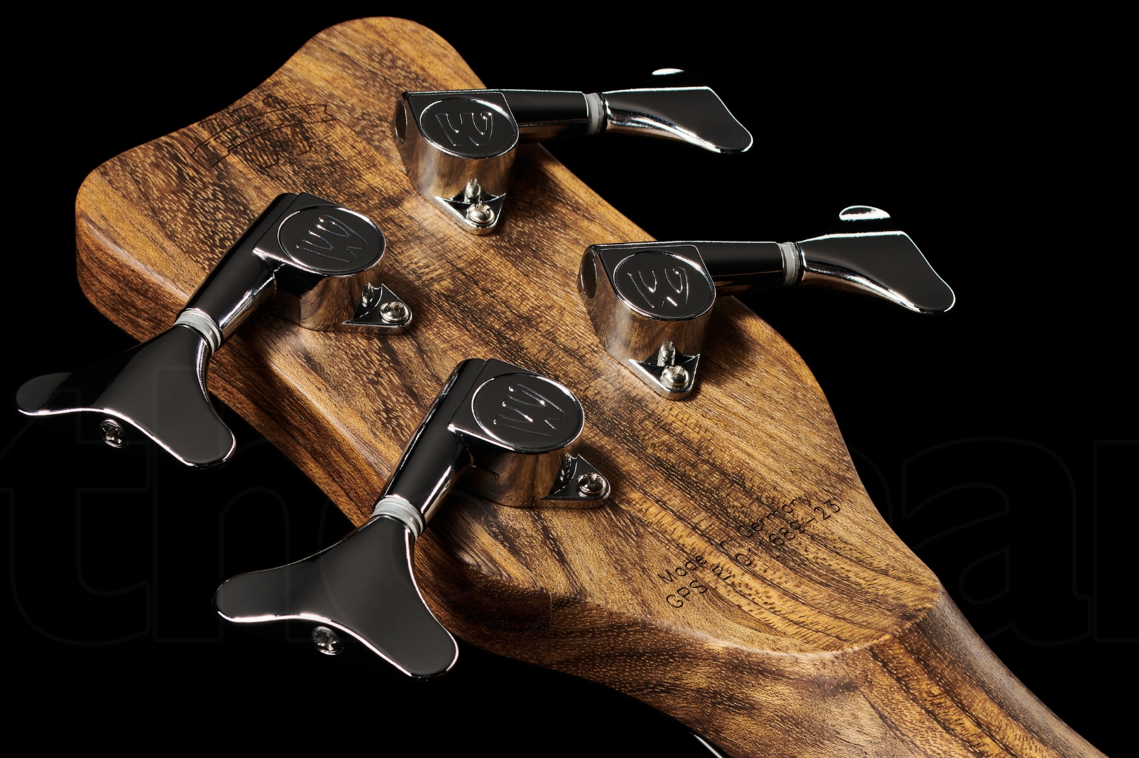 Warwick Corvette $$ 4c Teambuilt Pro Gps Lh Gaucher All Active Wen - Natural Transparent Satin - Bajo eléctrico de cuerpo sólido - Variation 4