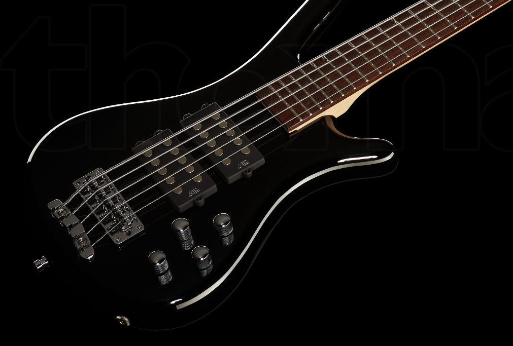 Warwick Corvette $$ 5c Rockbass Active Wen - Solid Black - Bajo eléctrico de cuerpo sólido - Variation 1