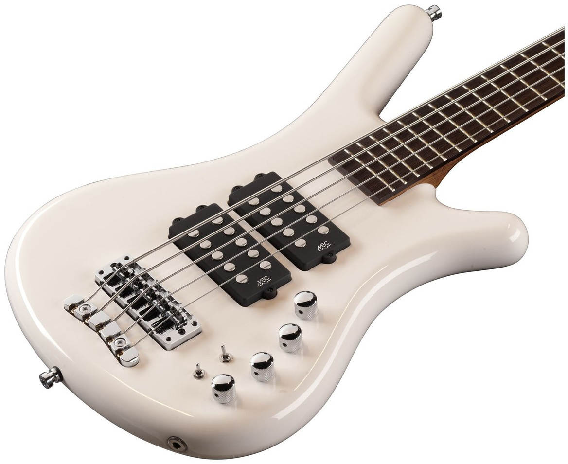 Warwick Corvette $$ 5c Rockbass Active Wen - Solid White - Bajo eléctrico de cuerpo sólido - Variation 2