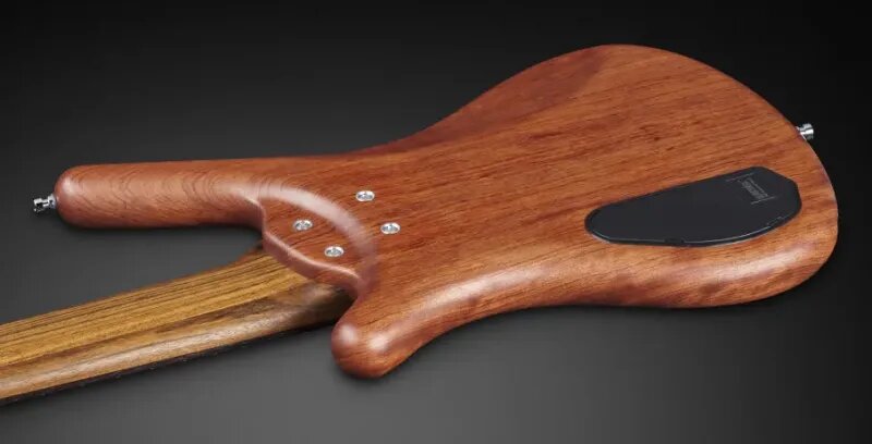 Warwick Corvette Bubinga 6c Pro Gps Teambuilt Active Wen - Natural Transparent Satin - Bajo eléctrico de cuerpo sólido - Variation 3