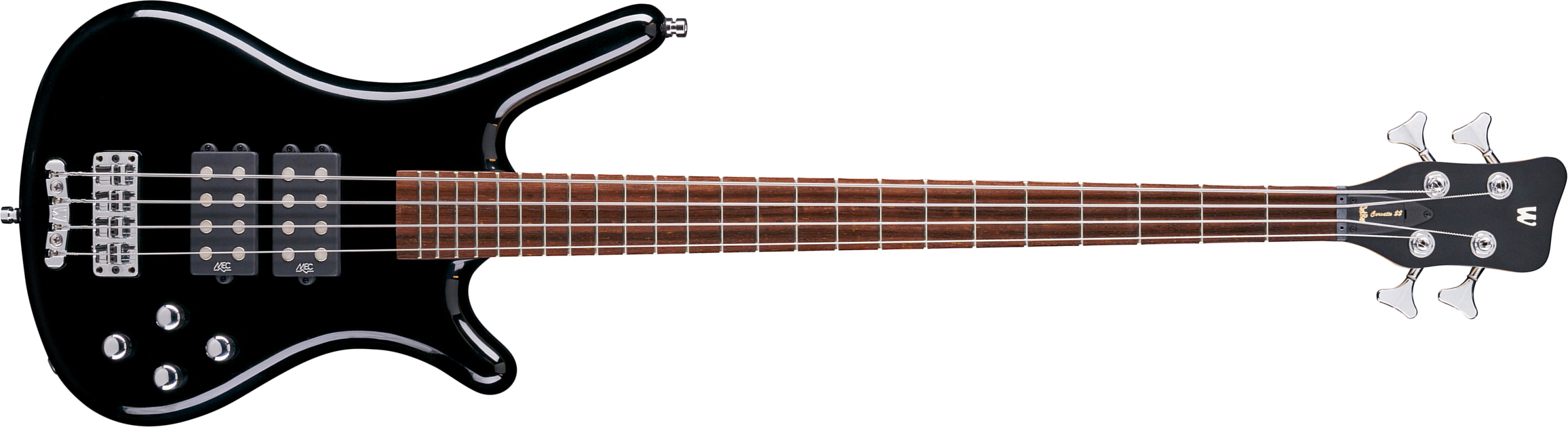 Warwick Corvette $$ 4c Rockbass Active Wen - Solid Black - Bajo eléctrico de cuerpo sólido - Main picture