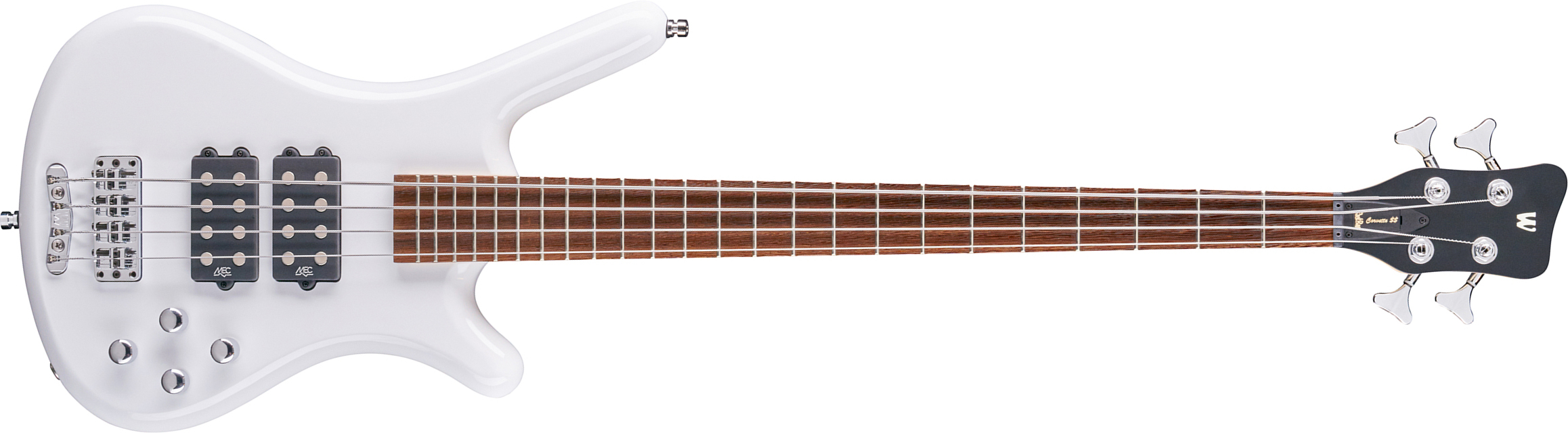 Warwick Corvette $$ 4c Rockbass Active Wen - Solid White - Bajo eléctrico de cuerpo sólido - Main picture