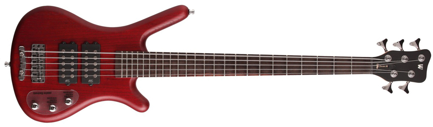 Warwick Corvette $$ 5c Rockbass Active Wen - Burgundy Red Trans. Satin - Bajo eléctrico de cuerpo sólido - Main picture