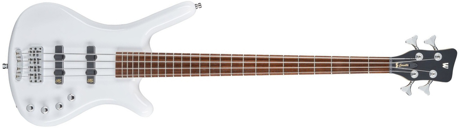 Warwick Corvette Basic 4c Rockbass Active Wen - Solid White - Bajo eléctrico de cuerpo sólido - Main picture