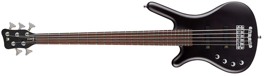 Warwick Corvette Basic 5c Lh Rockbass Gaucher Active Wen - Nirvana Black Trans. Satin - Bajo eléctrico de cuerpo sólido - Main picture