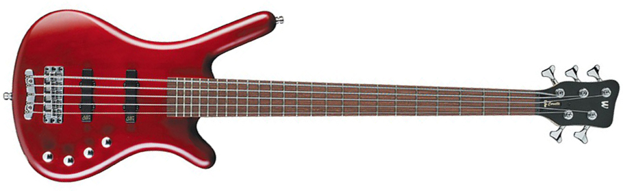 Warwick Corvette Basic 5c Rockbass Active Wen - Burgundy Red Trans. Satin - Bajo eléctrico de cuerpo sólido - Main picture