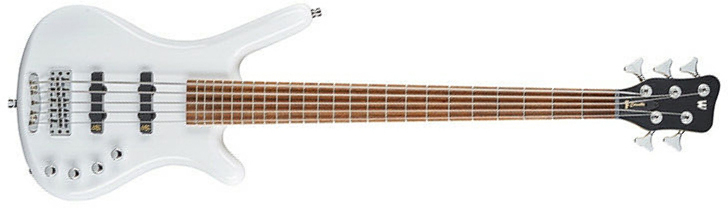 Warwick Corvette Basic 5c Rockbass Active Wen - Solid White - Bajo eléctrico de cuerpo sólido - Main picture