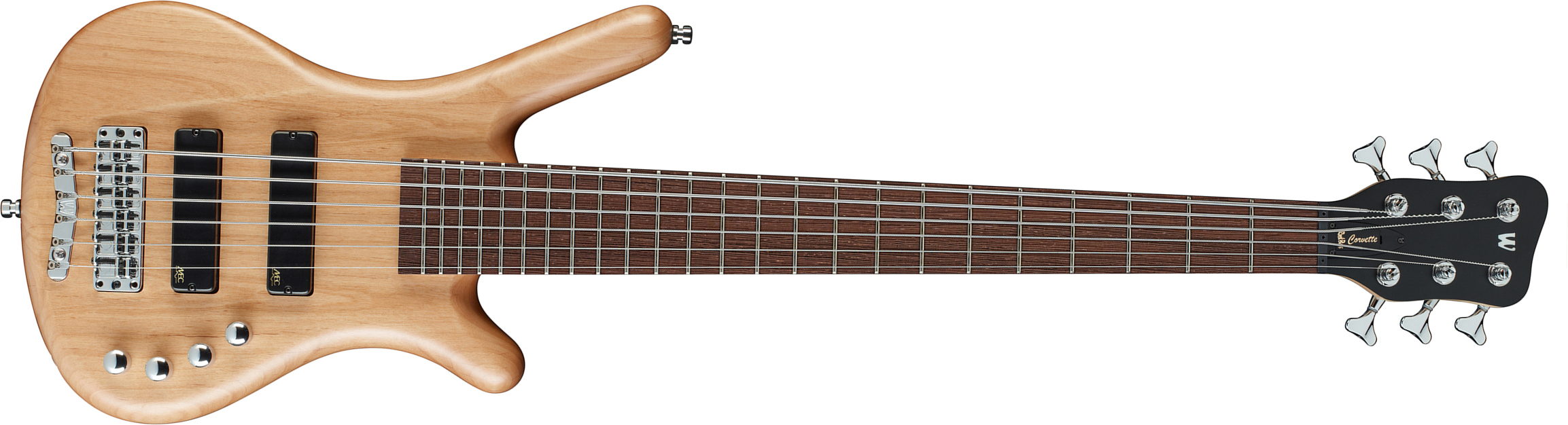 Warwick Corvette Basic 6c Rockbass Active Wen - Natural Satin - Bajo eléctrico de cuerpo sólido - Main picture