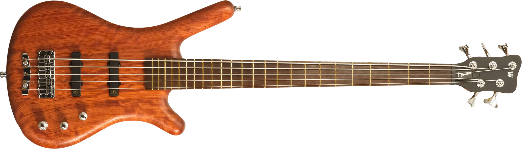 Warwick Corvette Bubinga 5c Pro Gps Teambuilt Active Wen - Natural Transparent Satin - Bajo eléctrico de cuerpo sólido - Main picture