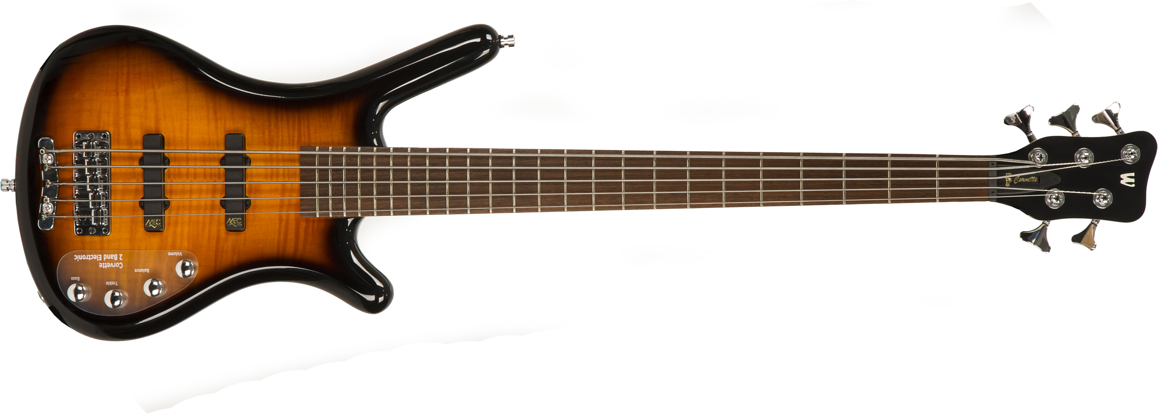 Warwick Corvette Classic Rockbass 5c Active Wen - Almond Sunburst - Bajo eléctrico de cuerpo sólido - Main picture