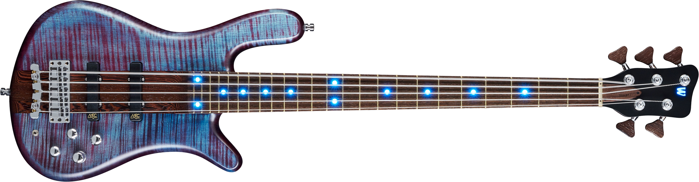 Warwick Custom Shop Streamer Stage 1 5-cordes Led - Midnight Blue - Bajo eléctrico de cuerpo sólido - Main picture