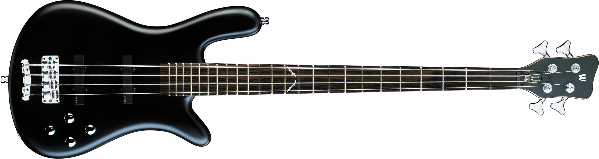 Warwick Robert Trujillo 4c Rockbass Signature Active Eb - Solid Black Satin - Bajo eléctrico de cuerpo sólido - Main picture