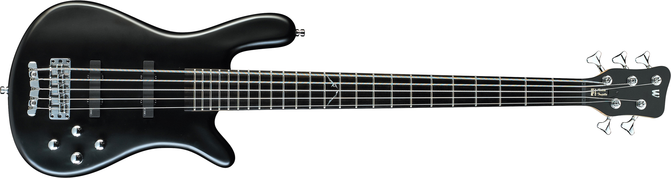 Warwick Robert Trujillo 5c Rockbass Signature Active Eb - Solid Black Satin - Bajo eléctrico de cuerpo sólido - Main picture