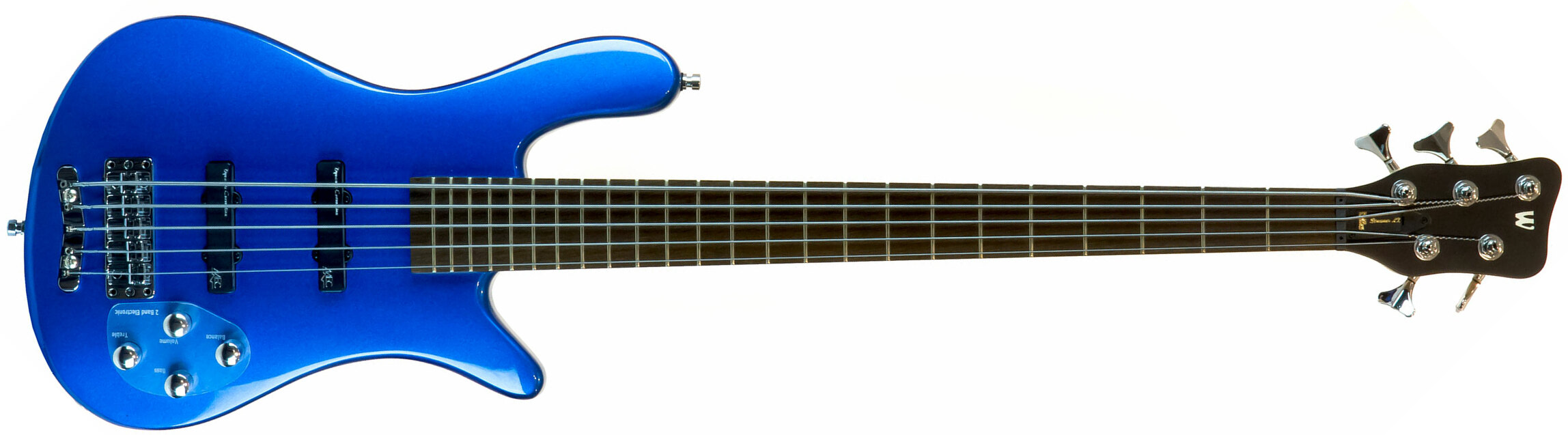Warwick Streamer Lx 5 String Rockbass 5-cordes Active Wen +housse - Blue Metallic - Bajo eléctrico de cuerpo sólido - Main picture