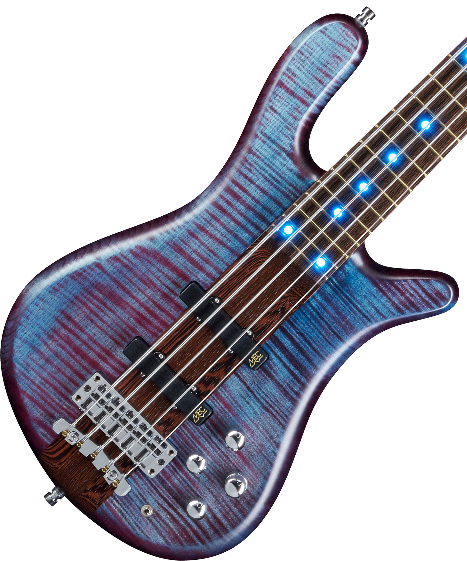 Warwick Custom Shop Streamer Stage 1 5-cordes Led - Midnight Blue - Bajo eléctrico de cuerpo sólido - Variation 1