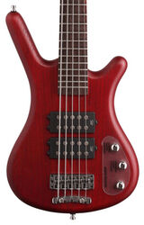 Bajo eléctrico de cuerpo sólido Warwick Rockbass Corvette $$ 5-String - Burgundy red trans. satin