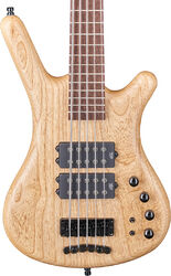 Bajo eléctrico de cuerpo sólido Warwick Teambuilt Pro Series Corvette $$ 5-String - Natural transparent satin