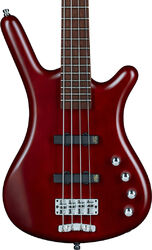 Bajo eléctrico de cuerpo sólido Warwick Rockbass Corvette Basic 4 String - Burgundy red satin