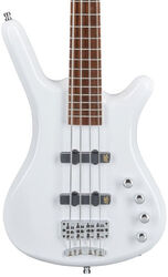 Bajo eléctrico de cuerpo sólido Warwick Rockbass Corvette Basic - Solid white