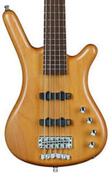 Bajo eléctrico de cuerpo sólido Warwick Rockbass Corvette Basic 5-String - Natural trans. satin