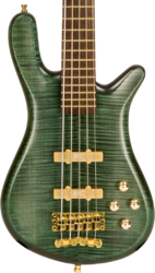 Bajo eléctrico de cuerpo sólido Warwick Custom Shop Streamer LX 5-String Ltd - Petrol green trans satin  