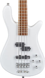 Bajo eléctrico de cuerpo sólido Warwick Rockbass Streamer LX 4-String - Solid white