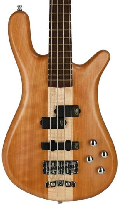 Bajo eléctrico de cuerpo sólido Warwick Streamer Stage 1 Teambuilt Pro Series - Natural transparent satin