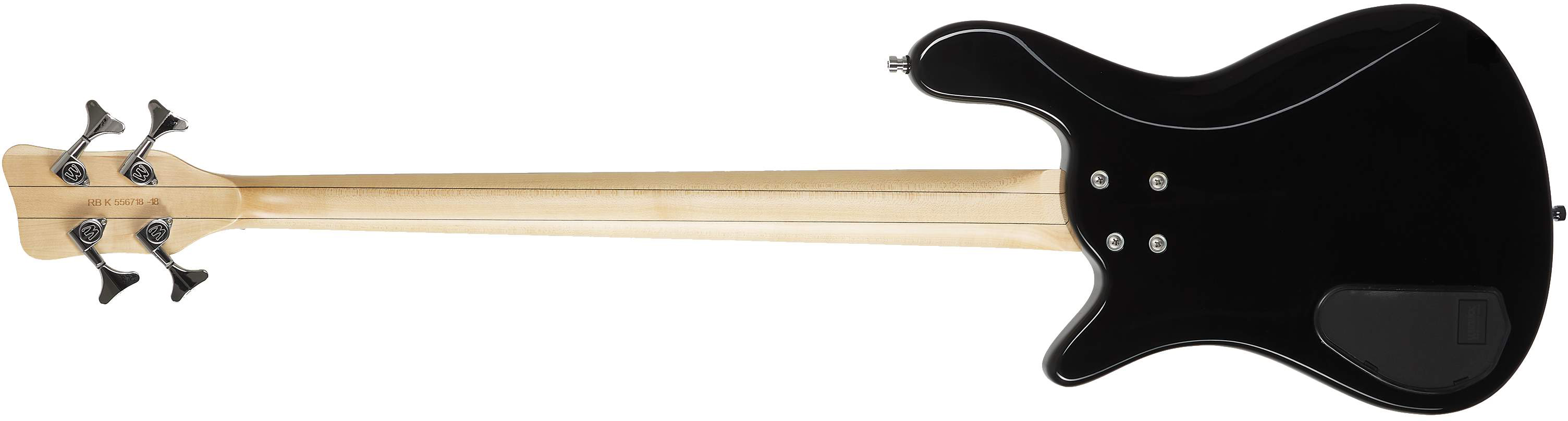 Warwick Streamer Lx4 Lh Rockbass Gaucher Active Wen - Solid Black - Bajo eléctrico de cuerpo sólido - Variation 1