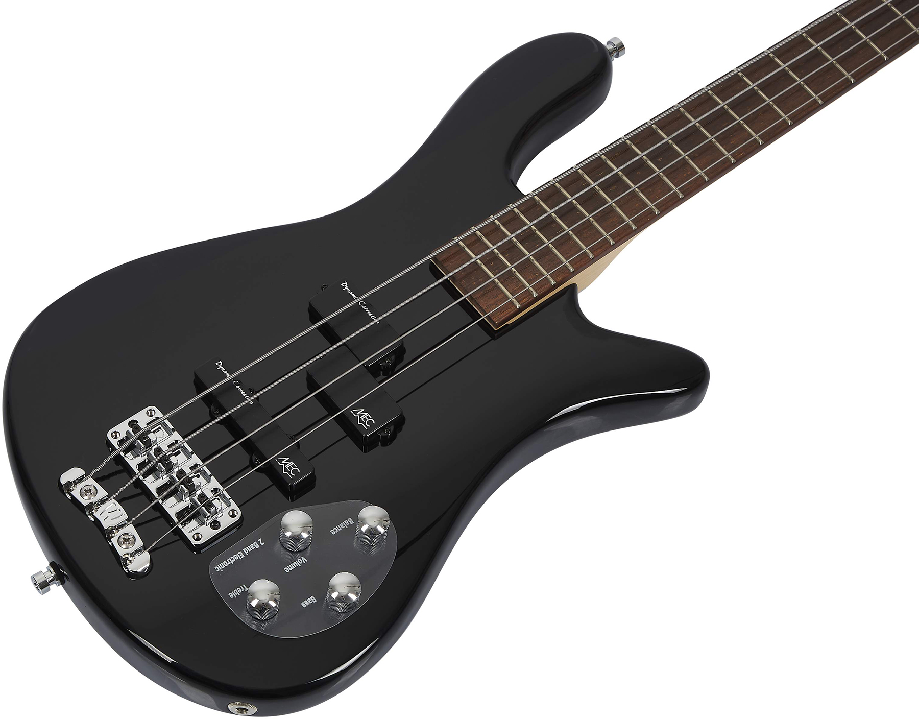 Warwick Streamer Lx4 Lh Rockbass Gaucher Active Wen - Solid Black - Bajo eléctrico de cuerpo sólido - Variation 2