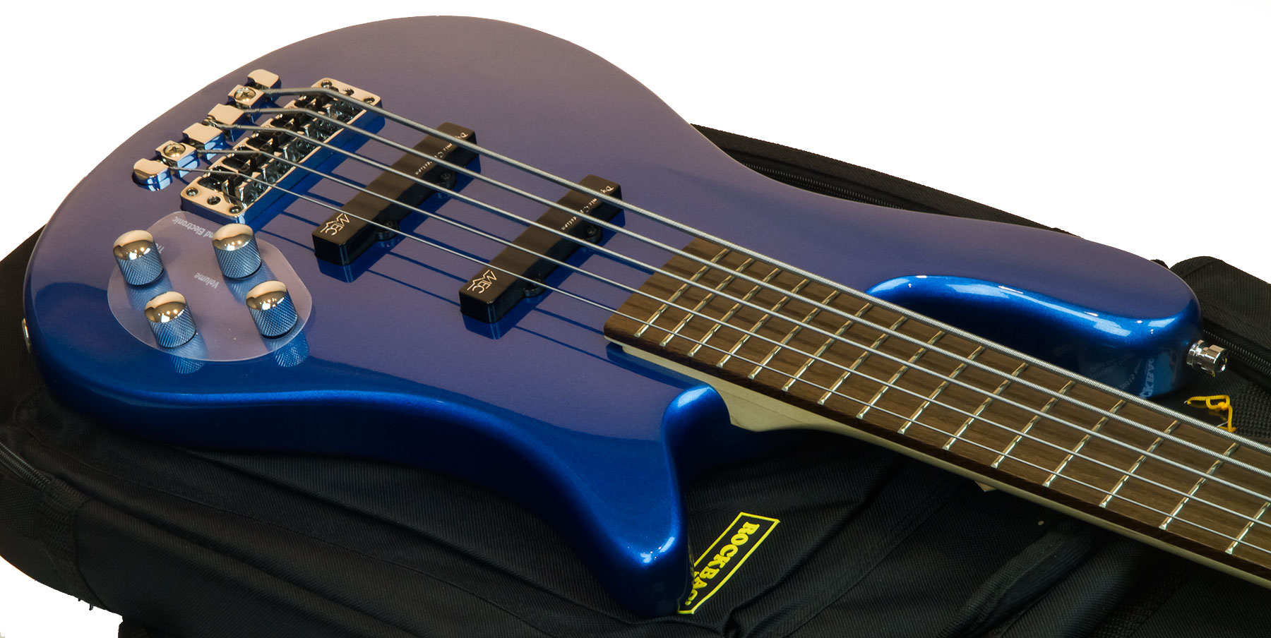 Warwick Streamer Lx 5 String Rockbass 5-cordes Active Wen +housse - Blue Metallic - Bajo eléctrico de cuerpo sólido - Variation 2