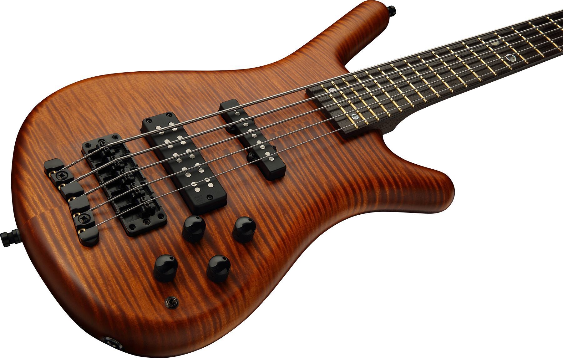 Warwick Streamette 5c Pro Gps Ltd Active Wen - Special Amber Transparent Satin - Bajo eléctrico de cuerpo sólido - Variation 2