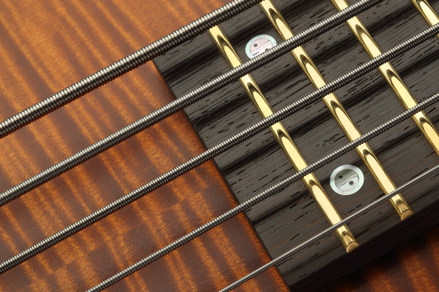 Warwick Streamette 5c Pro Gps Ltd Active Wen - Special Amber Transparent Satin - Bajo eléctrico de cuerpo sólido - Variation 6