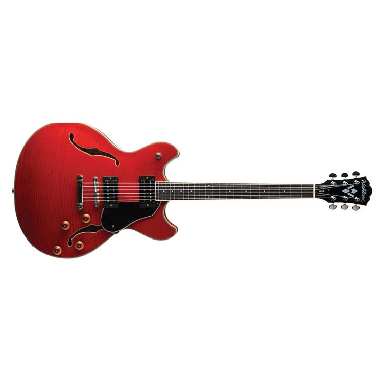 Washburn Hb30wr Hollowbody Hh Ht Rw - Wine Red - Guitarra eléctrica semi caja - Variation 1