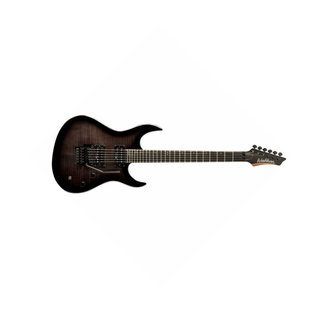 Washburn Xmpro2fr - Flame Black Burst - Guitarra eléctrica con forma de str. - Variation 1